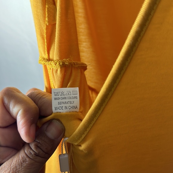 Yellow Charlie Charlie Charlotte Wide leg Jumpsuit Size XL - Picture 5 of 5